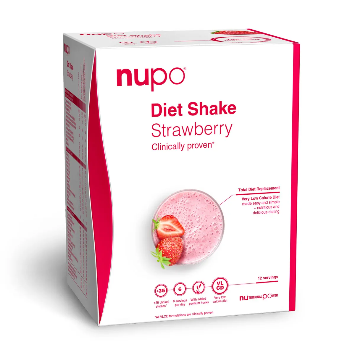 Nupo Diet Shakes – Box of 12sachets – Strawberry