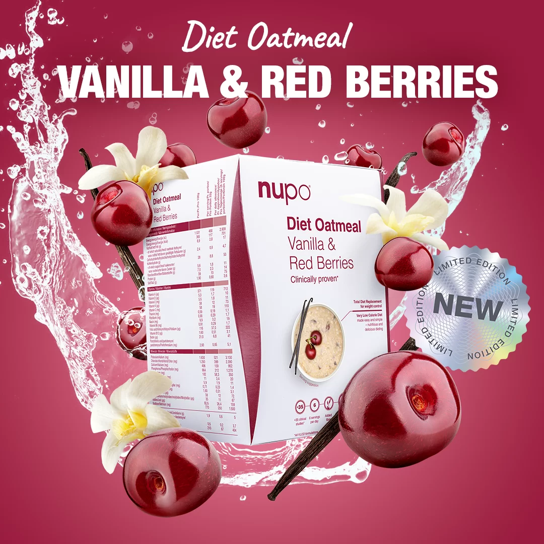 Diet Oatmeal Vanilla Red Berries