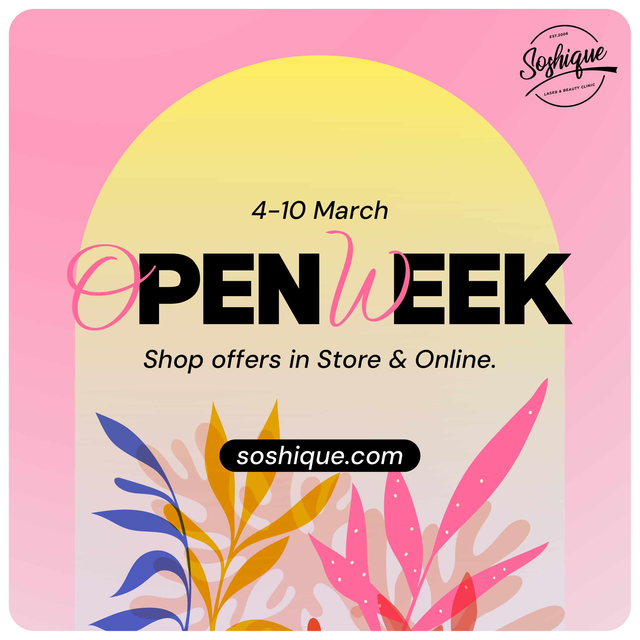 You are currently viewing OPEN WEEK 4th – 10th March 2024